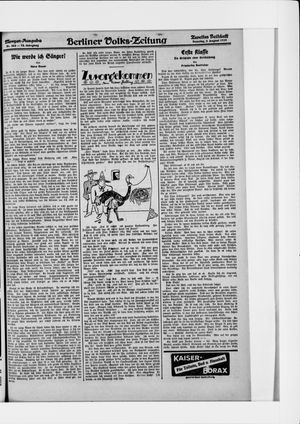 Berliner Volkszeitung vom 02.08.1925