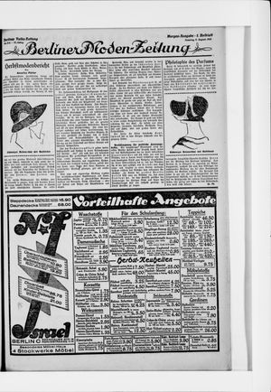 Berliner Volkszeitung vom 09.08.1925