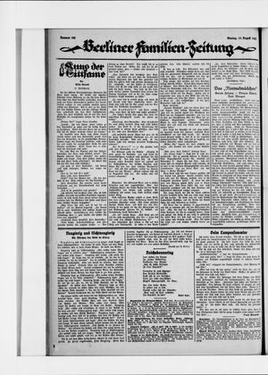 Berliner Volkszeitung vom 10.08.1925
