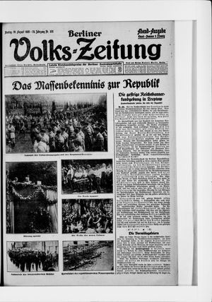 Berliner Volkszeitung vom 10.08.1925