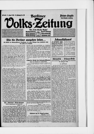 Berliner Volkszeitung vom 12.08.1925