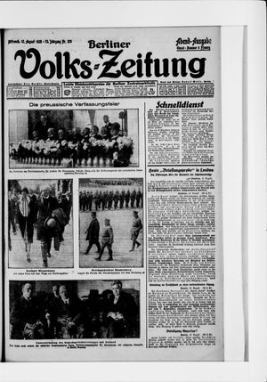Berliner Volkszeitung vom 12.08.1925