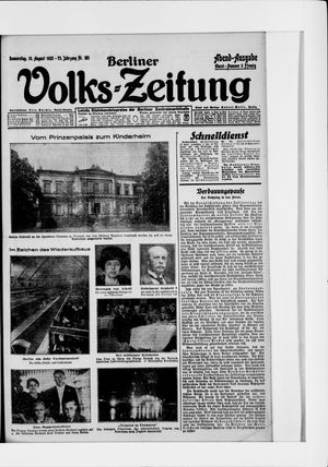 Berliner Volkszeitung vom 13.08.1925