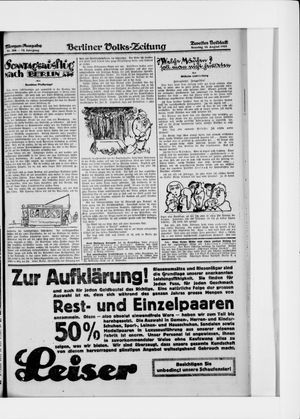 Berliner Volkszeitung vom 16.08.1925