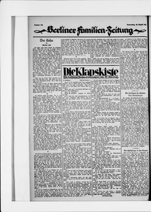 Berliner Volkszeitung vom 20.08.1925