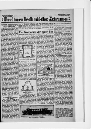 Berliner Volkszeitung vom 20.08.1925