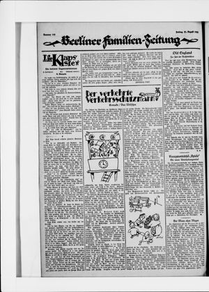 Berliner Volkszeitung vom 21.08.1925