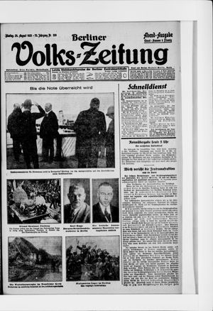Berliner Volkszeitung vom 24.08.1925