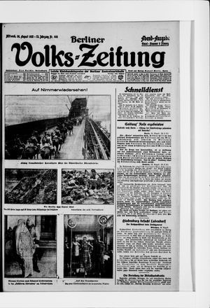 Berliner Volkszeitung vom 26.08.1925