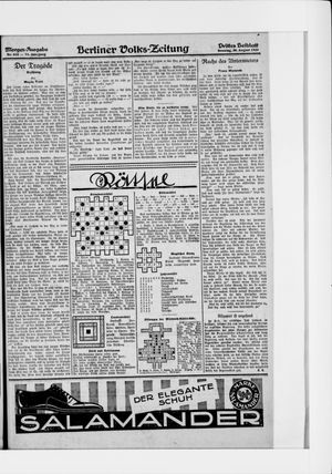 Berliner Volkszeitung vom 30.08.1925