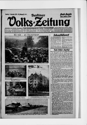 Berliner Volkszeitung vom 01.09.1925