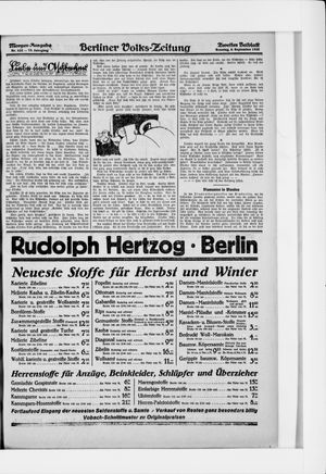 Berliner Volkszeitung on Sep 6, 1925