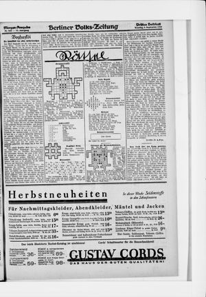 Berliner Volkszeitung vom 06.09.1925