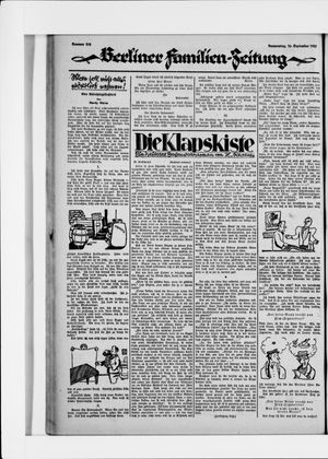 Berliner Volkszeitung vom 10.09.1925
