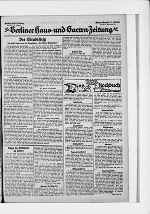 Berliner Volkszeitung vom 11.09.1925
