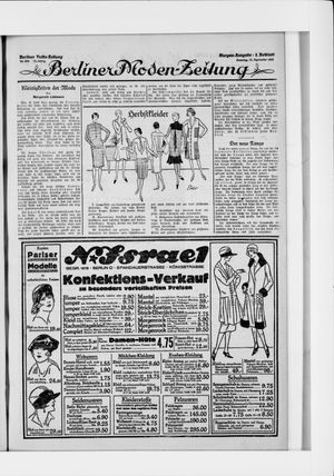 Berliner Volkszeitung vom 13.09.1925