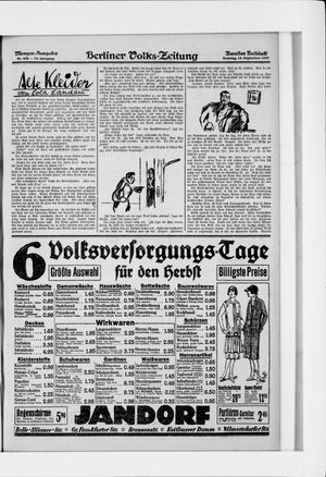 Berliner Volkszeitung vom 13.09.1925
