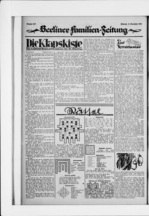 Berliner Volkszeitung vom 16.09.1925