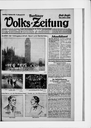 Berliner Volkszeitung vom 17.09.1925