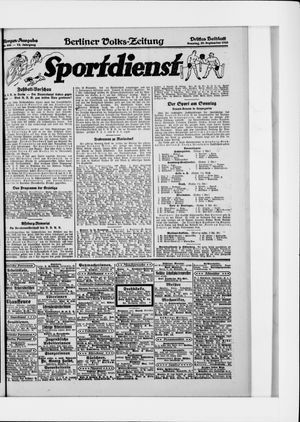 Berliner Volkszeitung vom 20.09.1925