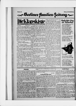 Berliner Volkszeitung vom 21.09.1925