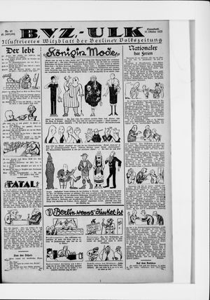 Berliner Volkszeitung vom 10.10.1925