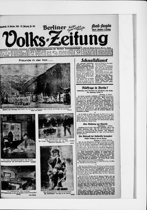 Berliner Volkszeitung vom 10.10.1925