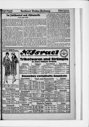 Berliner Volkszeitung vom 11.10.1925
