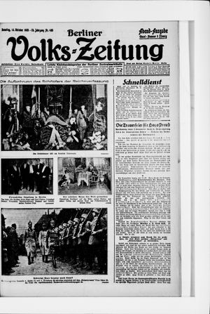 Berliner Volkszeitung vom 13.10.1925