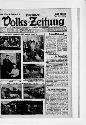 Berliner Volkszeitung vom 19.10.1925
