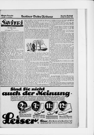 Berliner Volkszeitung on Oct 25, 1925