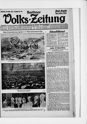 Berliner Volkszeitung vom 29.10.1925