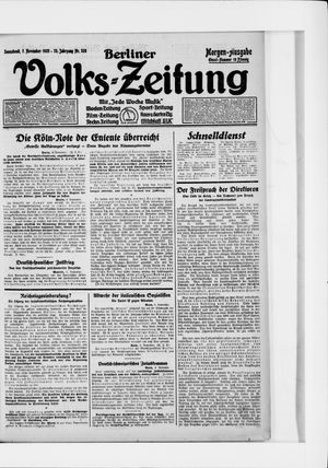Berliner Volkszeitung on Nov 7, 1925