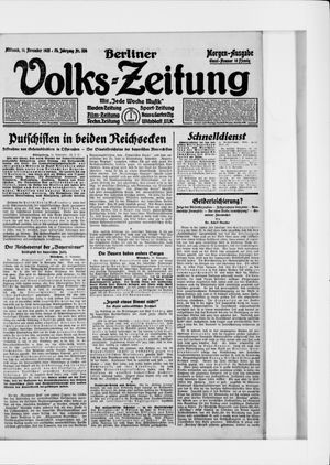 Berliner Volkszeitung vom 11.11.1925