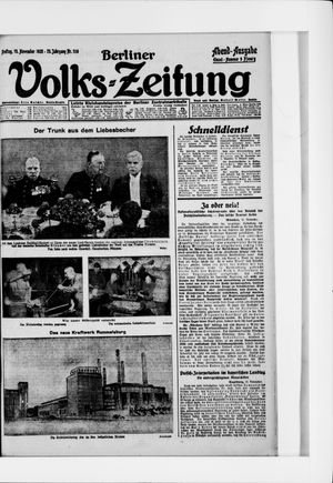 Berliner Volkszeitung vom 13.11.1925
