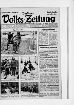 Berliner Volkszeitung vom 16.11.1925