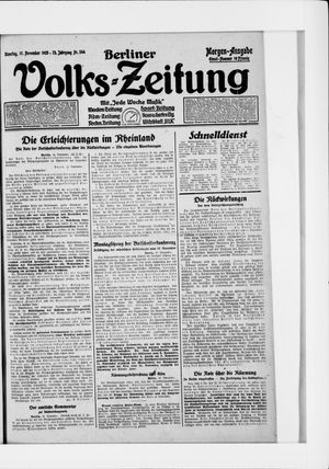 Berliner Volkszeitung vom 17.11.1925