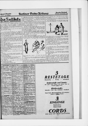 Berliner Volkszeitung vom 18.11.1925