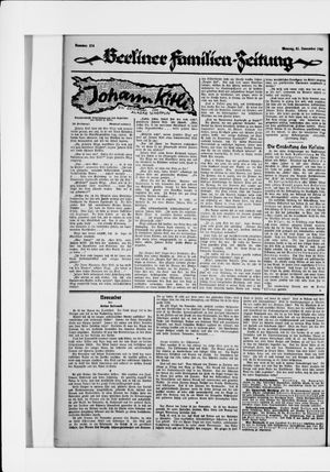 Berliner Volkszeitung vom 23.11.1925