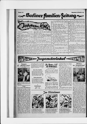 Berliner Volkszeitung vom 28.11.1925