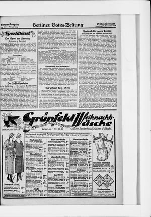Berliner Volkszeitung vom 29.11.1925