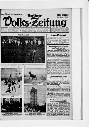 Berliner Volkszeitung vom 30.11.1925