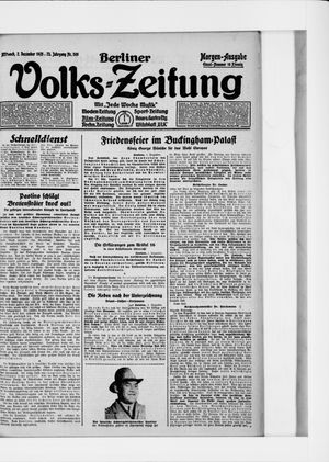 Berliner Volkszeitung vom 02.12.1925