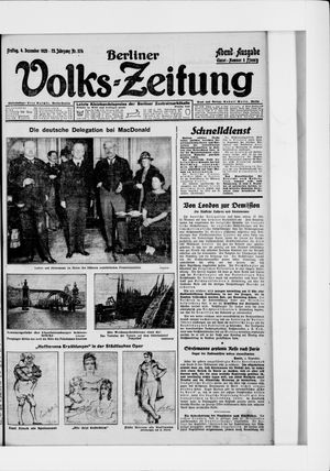 Berliner Volkszeitung vom 04.12.1925