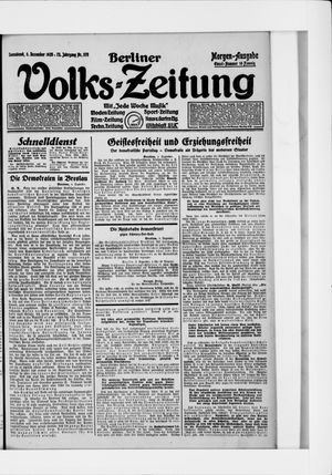 Berliner Volkszeitung vom 05.12.1925
