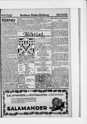 Berliner Volkszeitung vom 06.12.1925