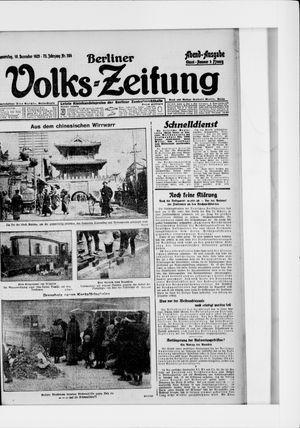 Berliner Volkszeitung on Dec 10, 1925
