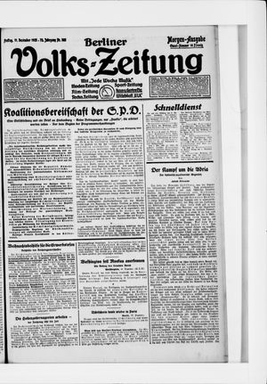 Berliner Volkszeitung vom 11.12.1925