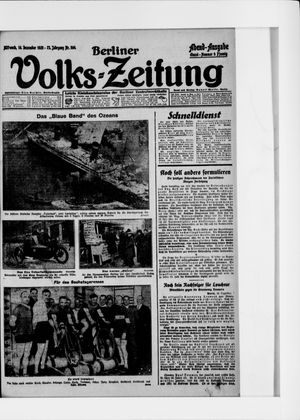 Berliner Volkszeitung on Dec 16, 1925