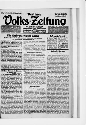 Berliner Volkszeitung vom 18.12.1925